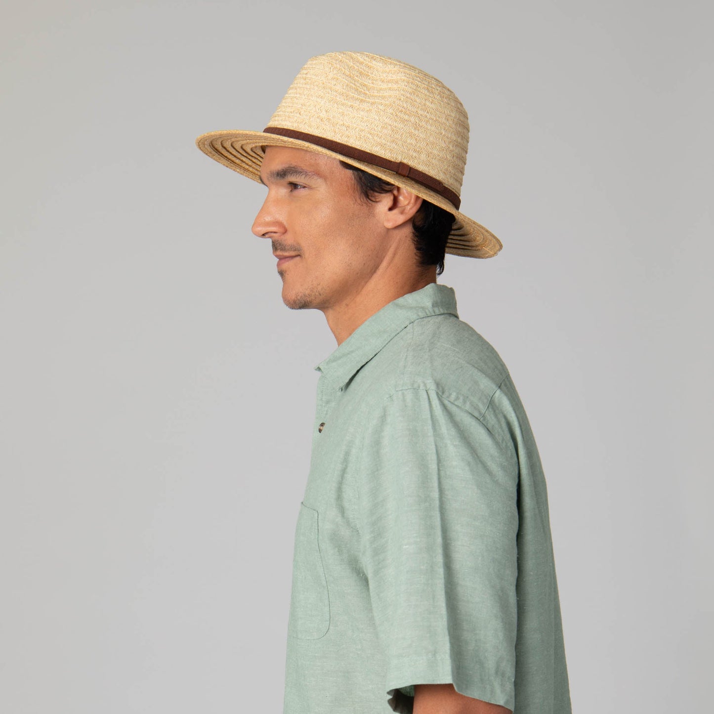 Mens Two Tone Ultrabraid Fedora
