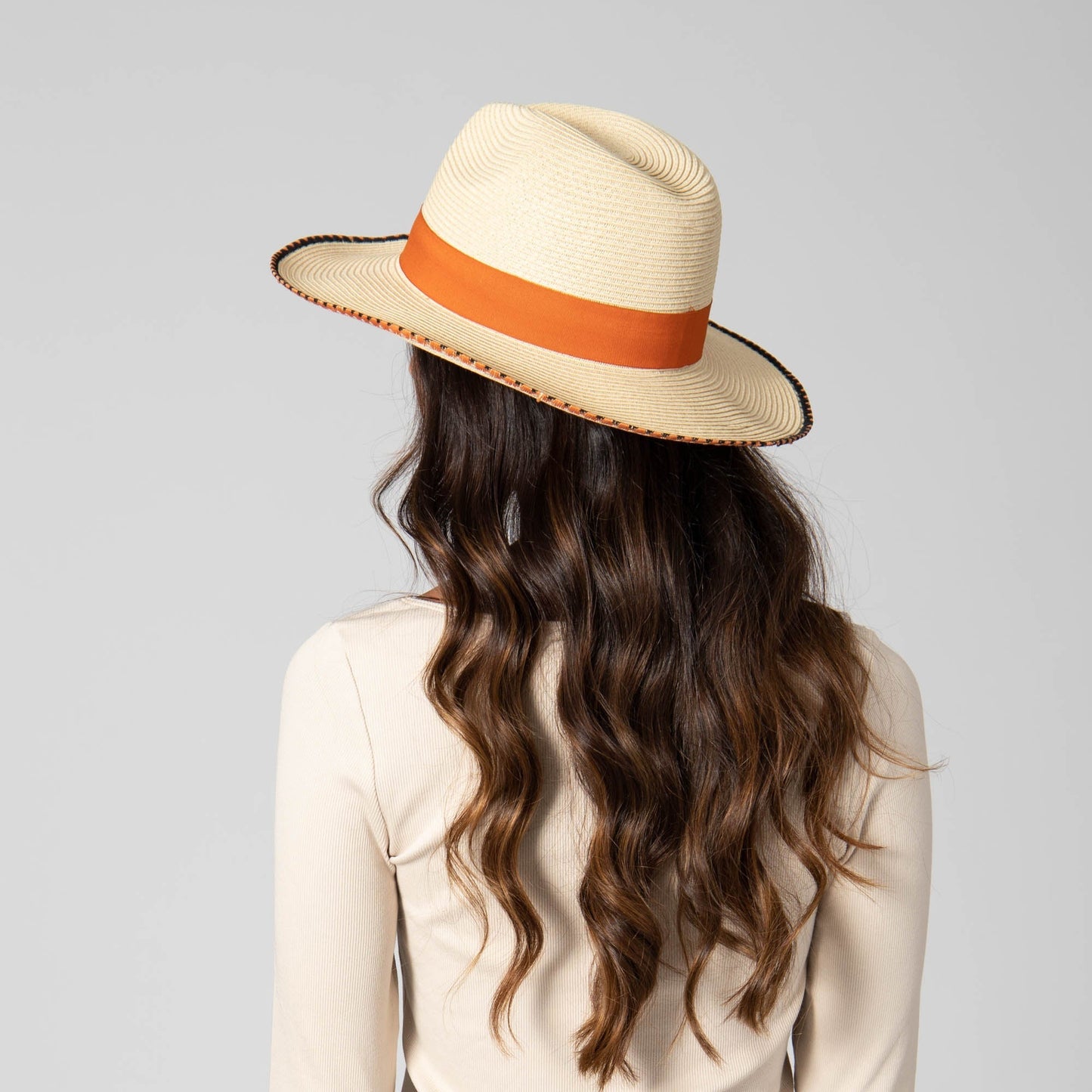 Desert Oasis - Ultrabraid Fedora with Embroidered Edge