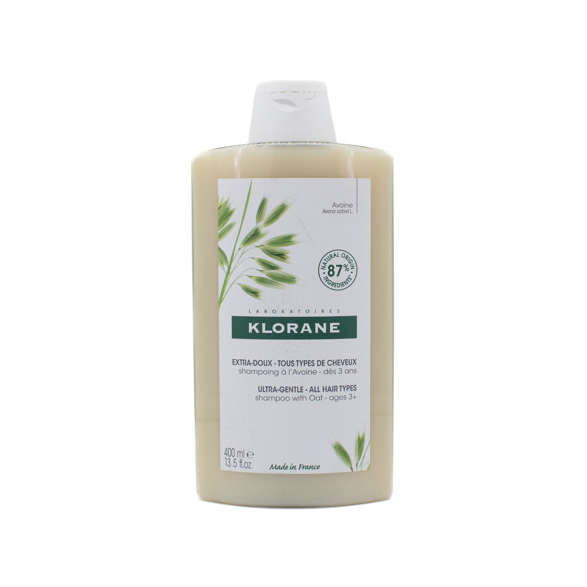 KLORANE Ultra-Gentle All Hair Types Shampoo With Oat 13.5oz - New