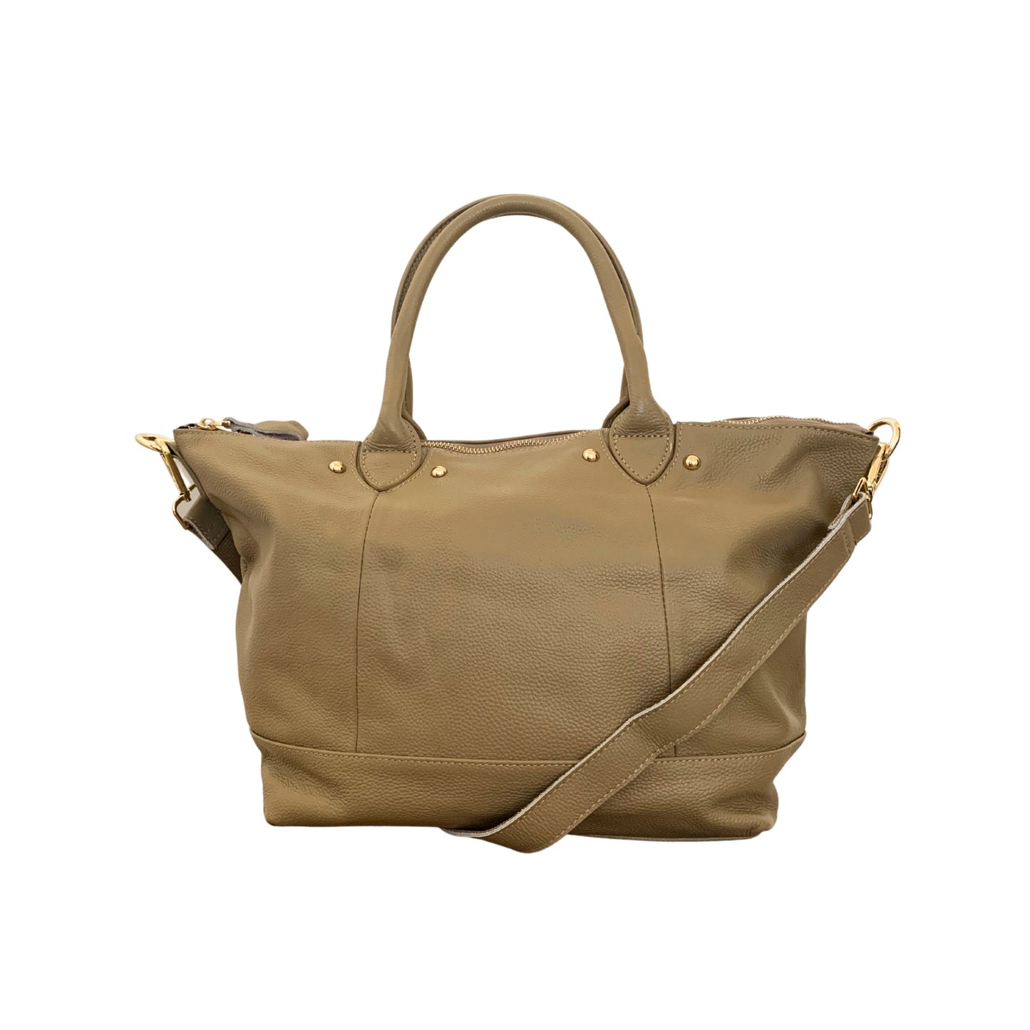 Ellie Handmade Leather Tote in Sand