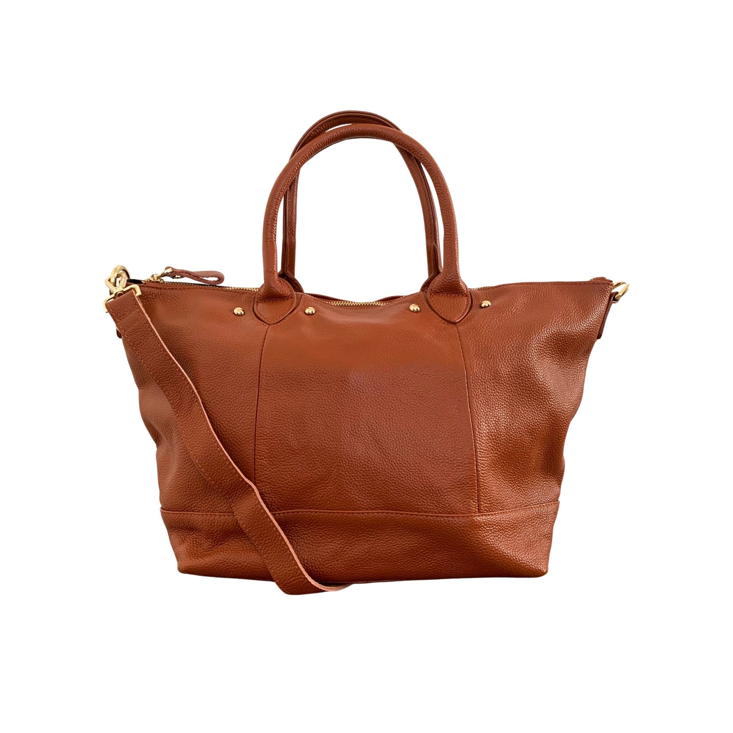 Ellie Handmade Leather Tote in Sienna