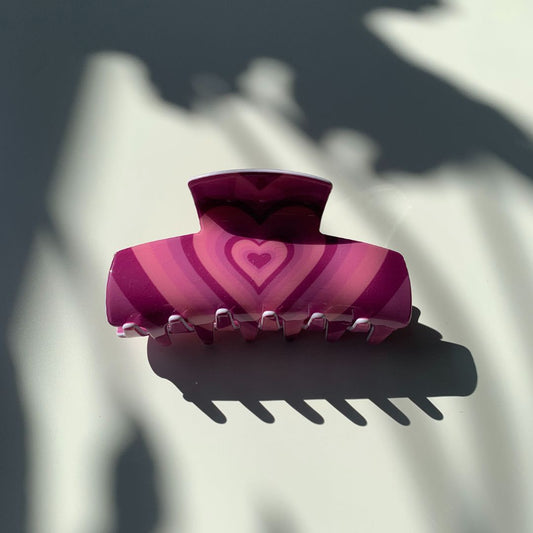 Velvet Claws Hair Clip | The Foxy in Magenta | Claw Clip in Velvet Travel Bag