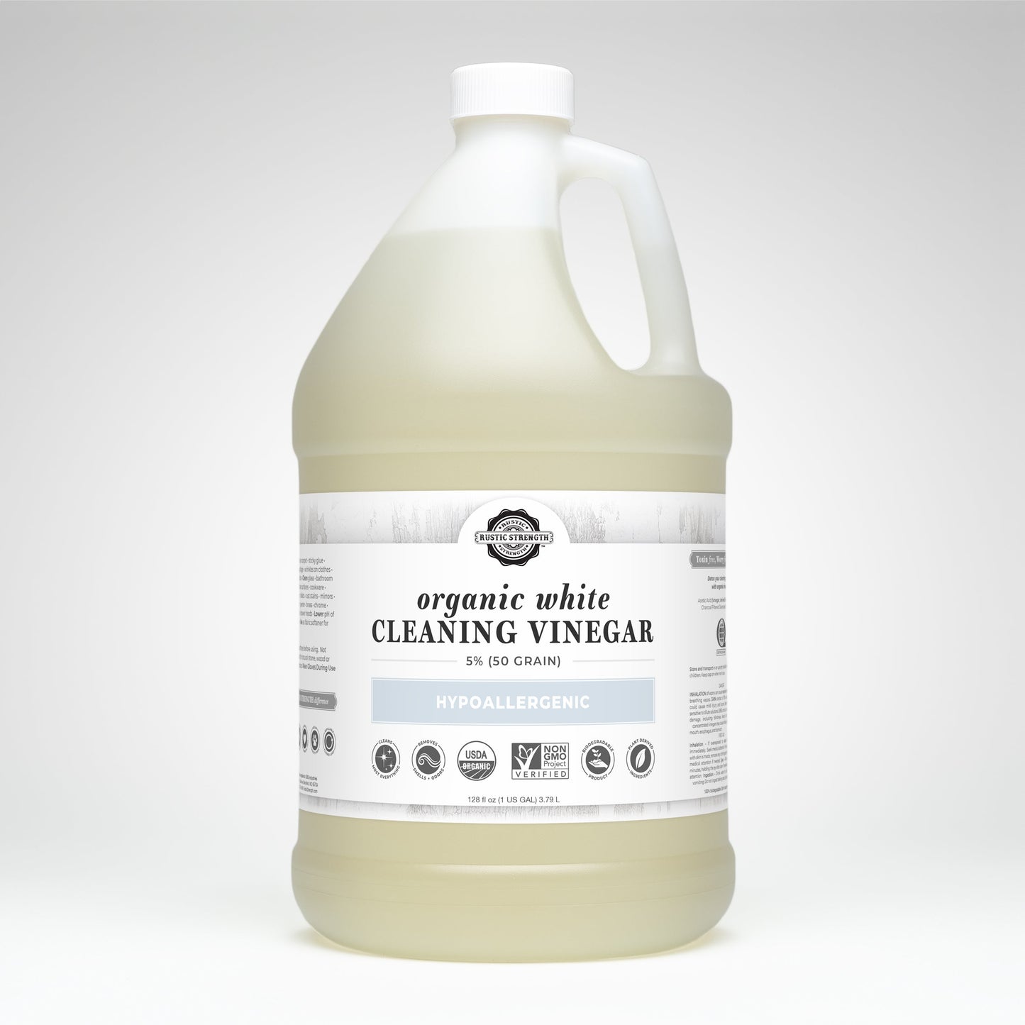 Organic White Cleaning Vinegar | 5% (50 grain)