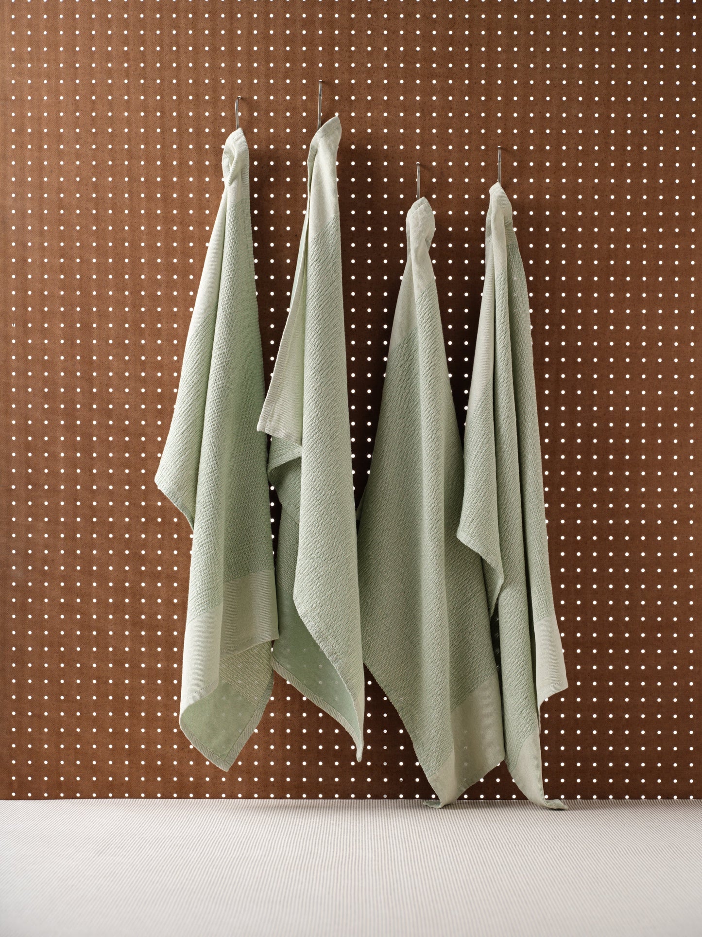 Kitchen Towels, Set of 4 - Cotton Waffle Weave Set