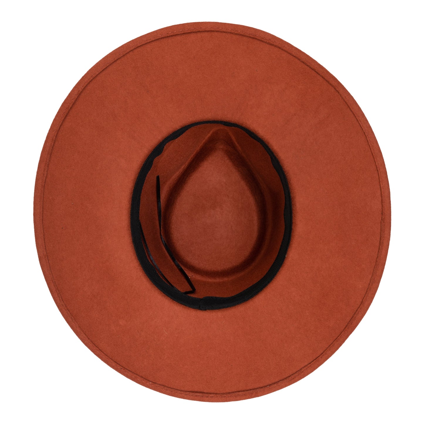 Flameworthy - Women's Felt Fedora W/ Belted Sliced Band