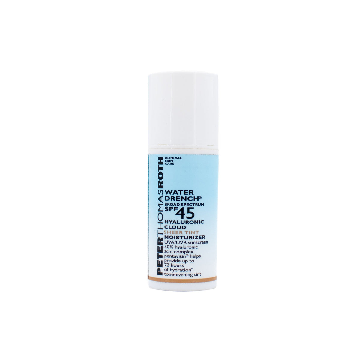 PETERTHOMASROTH Hyaluronic Cloud Sheer Tint Moisturizer SPF45 0.17oz - New