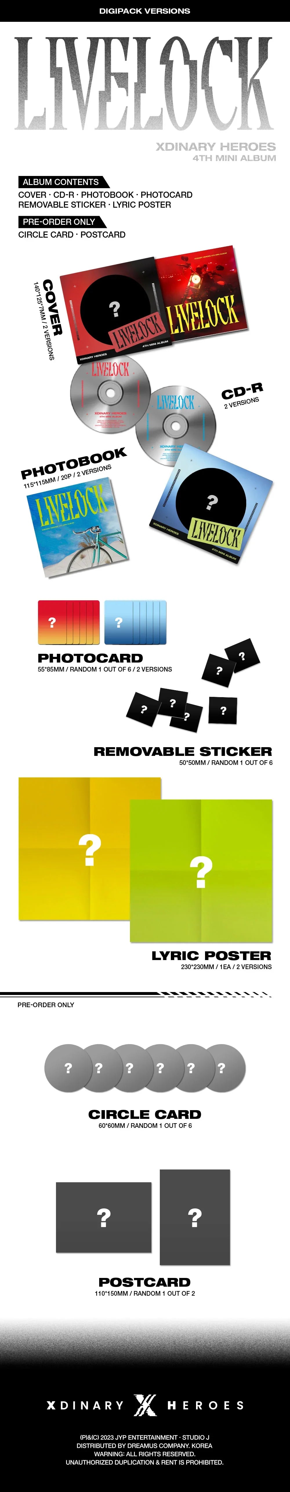 Xdinary-Heroes 4th Mini Album - Livelock