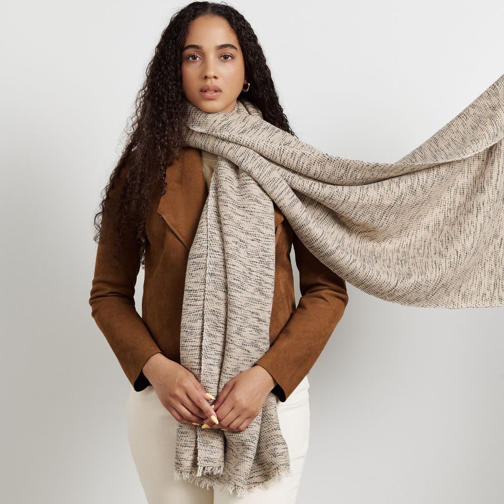 Forest Night Cashmere Merino Scarf