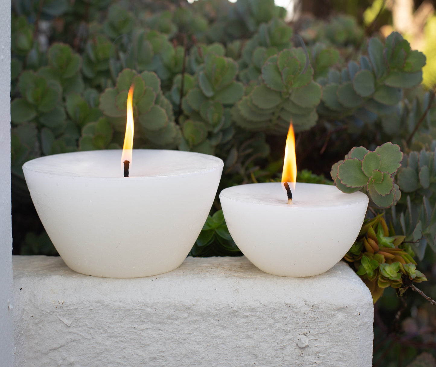 Luma Afrika Outdoor Candle Bowl & Insect Repelliant - White / Medium