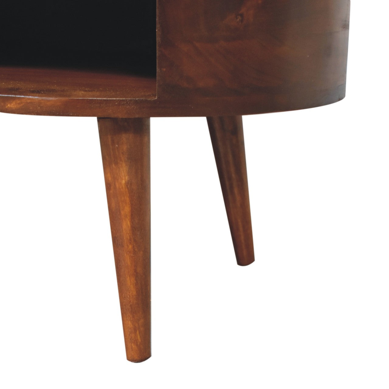 Solid Wood Large Chestnut Wave Coffee Table