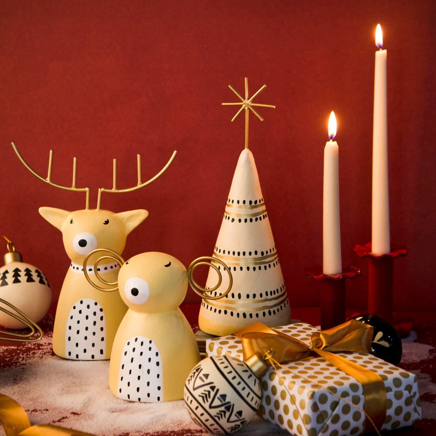 Star-Topped Christmas Tree Figurine