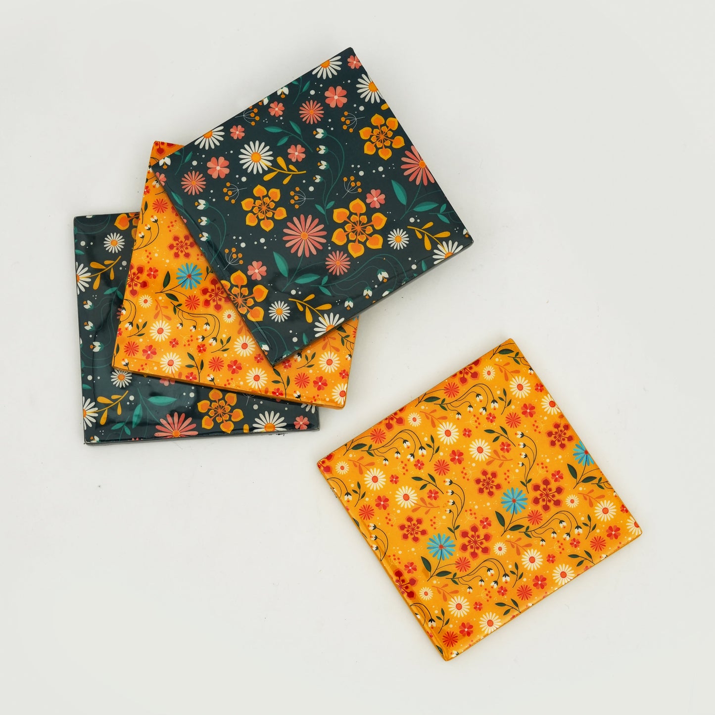 Sunburst Bloom Coasters