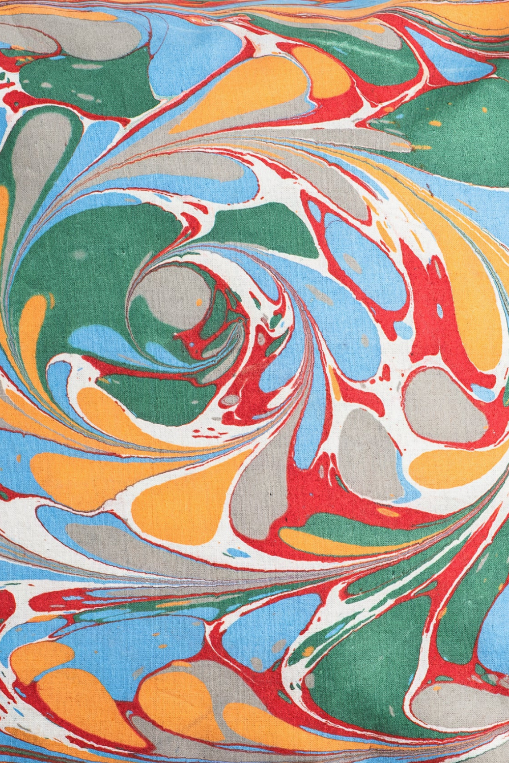 Marais Hand Marbled Square Pillow, 18x18
