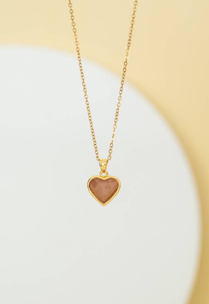 Heart of Joy Necklace in Sunstone