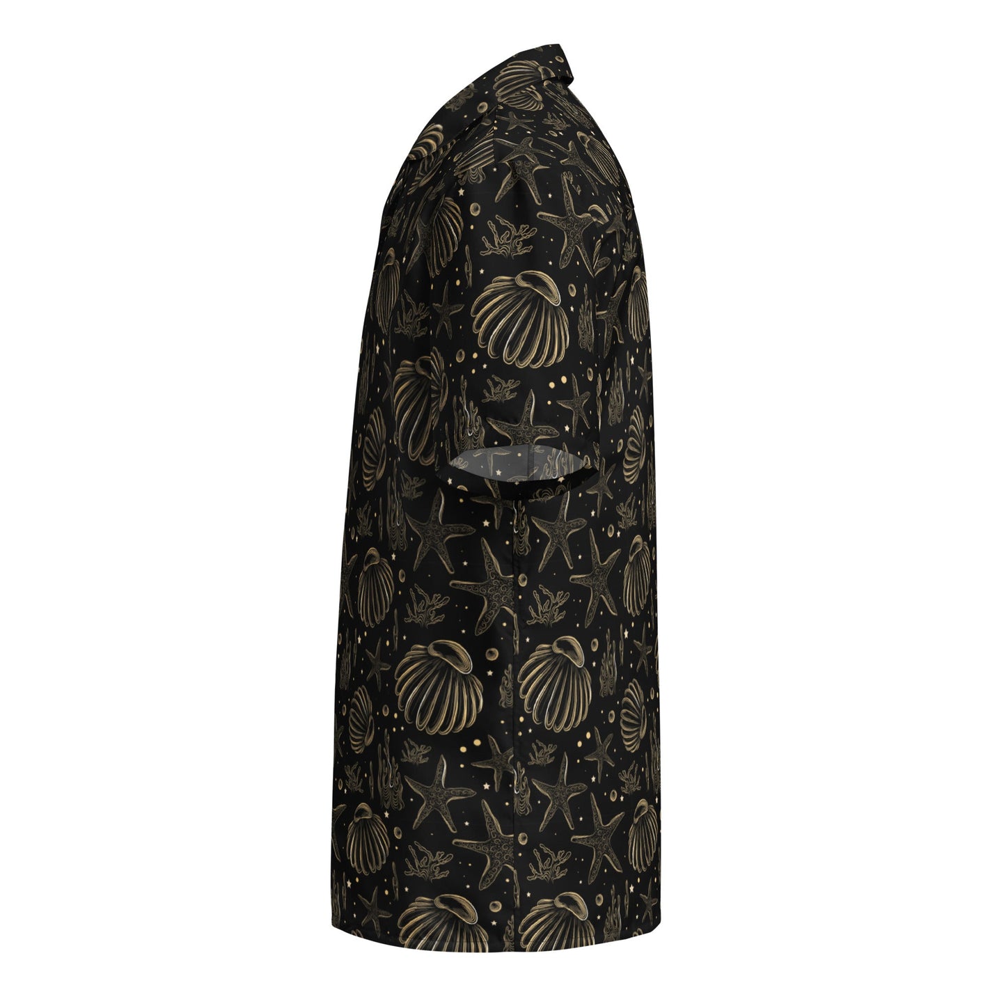 Golden Shore Button Down Hawaiian Shirt