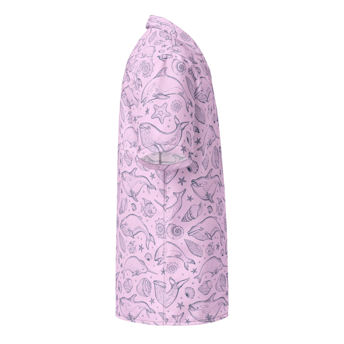 Pink Whale Pod Pattern Hawaiian Shirt – IslandLux Vacation Collection