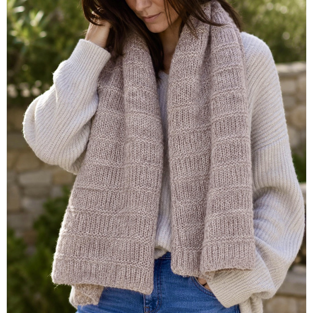 Dusty Mauve Highland Alpaca Scarf