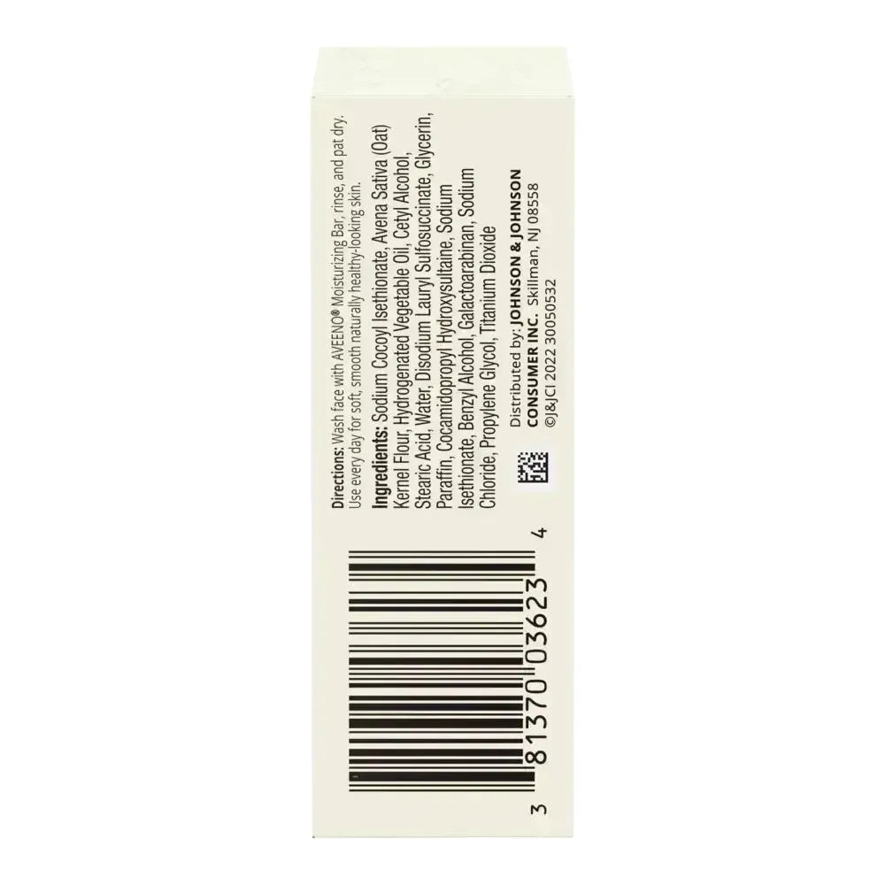 Aveeno Active Naturals Moisturizing Bar Fragrance Free 3.5 oz