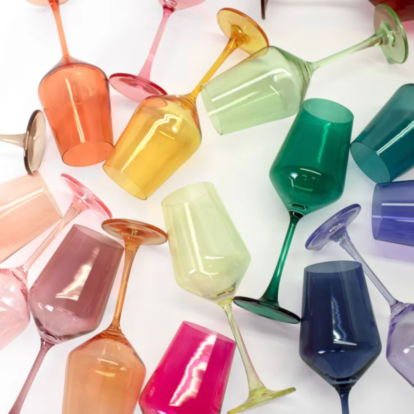 Cherry Red - Colored Wine Glass