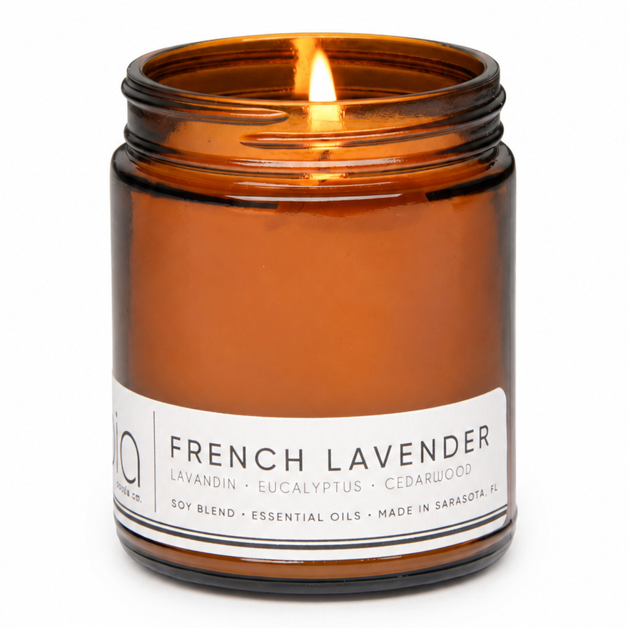 French Lavender Soy Blend Candle — Lavender, Eucalyptus & Cedarwood