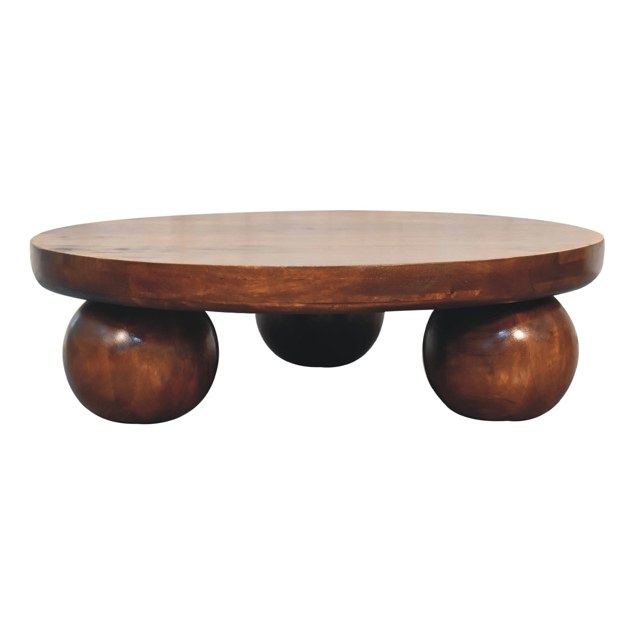 Solid Wood Central Ball Table