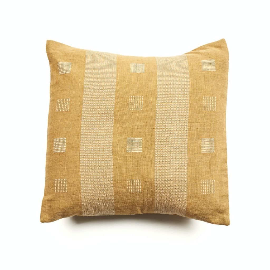 Chokor Nira Brown Organic Cotton Handloom Pillow