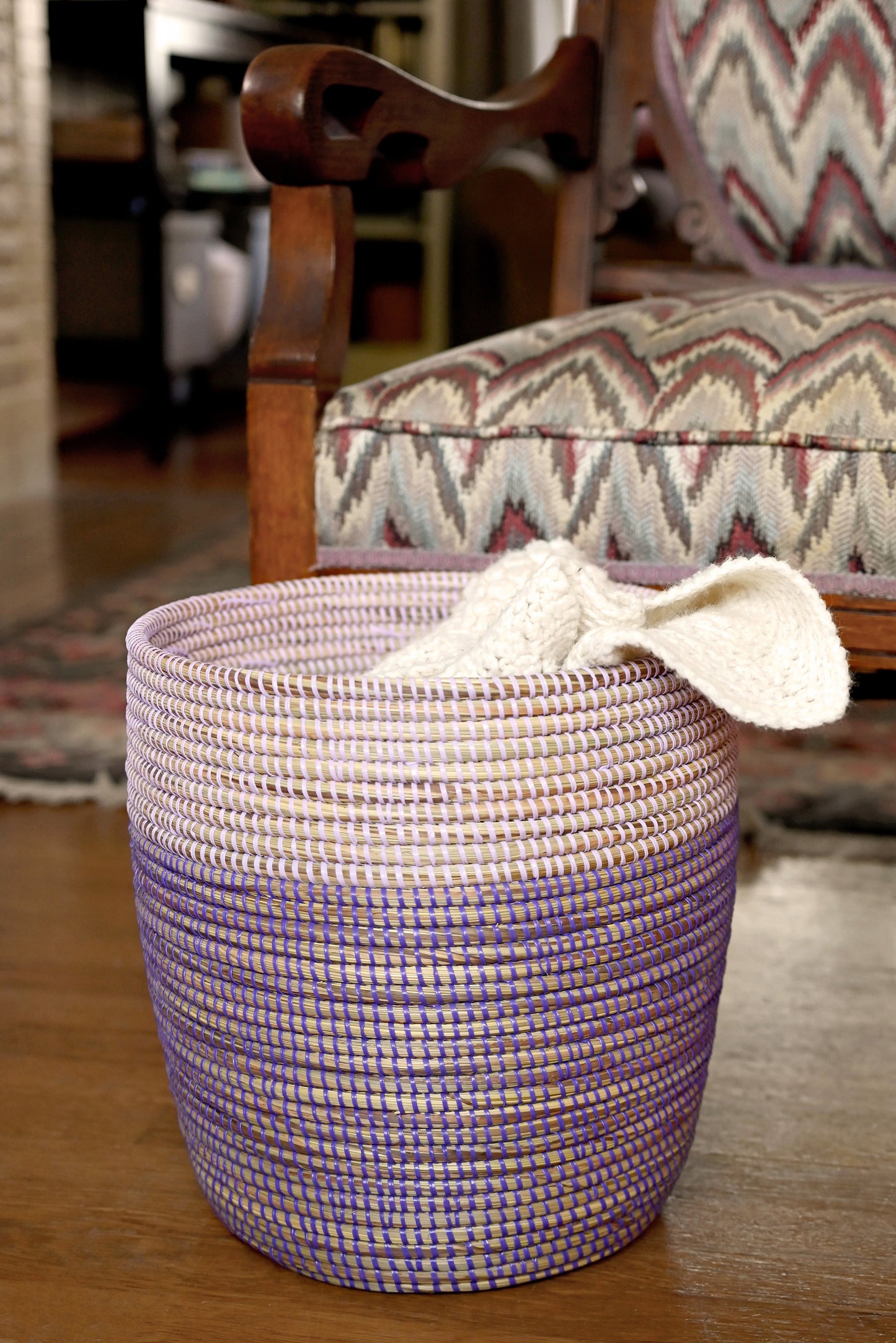 Lavender & Purple Bath Bin Basket