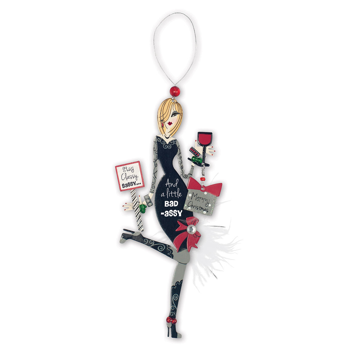 Sassy & Classy Girlfriends Ornaments - Set of 4