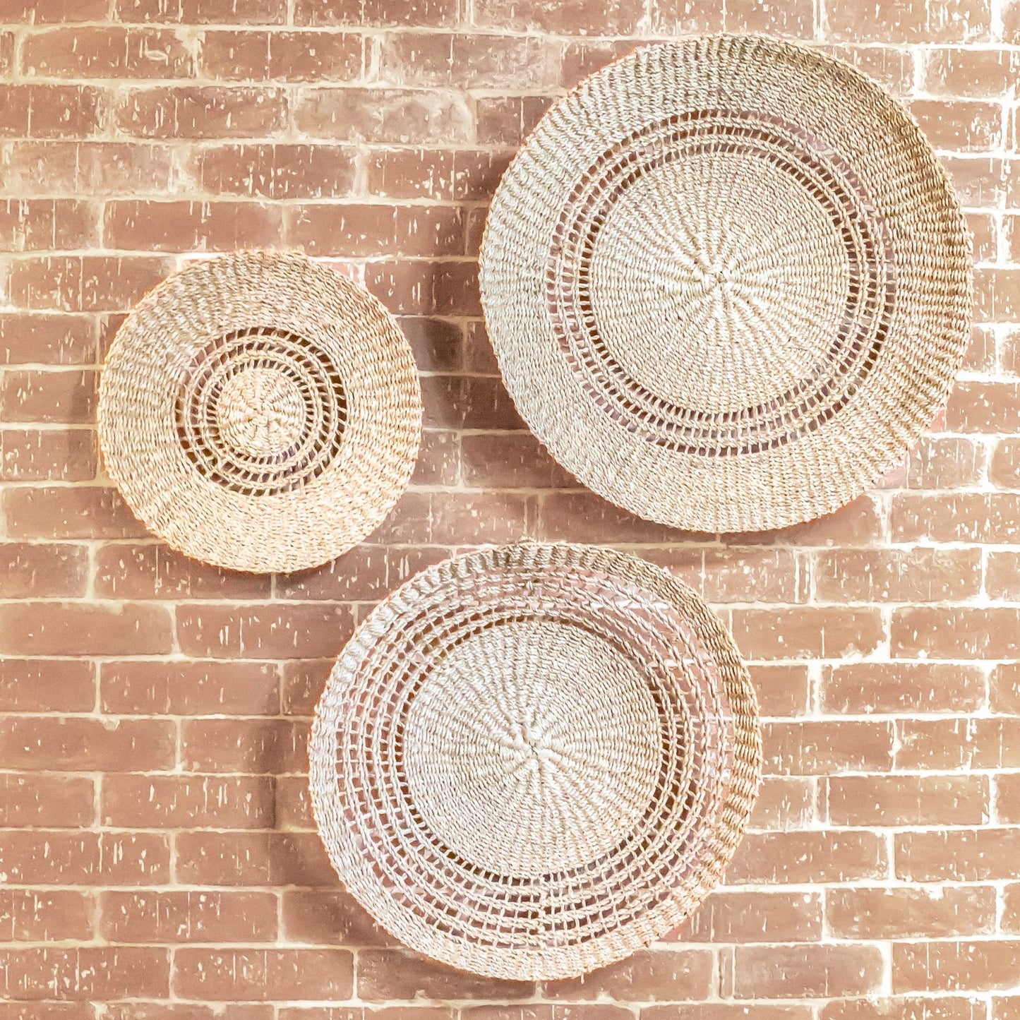 Open Weave Wall Baskets, Large