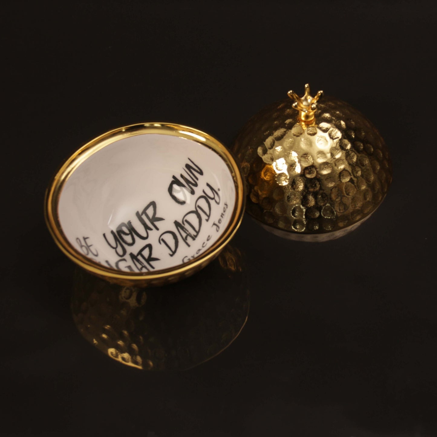 "Be Your Own Sugar Daddy" Grace Jones - Bowl With Quote - In Stock