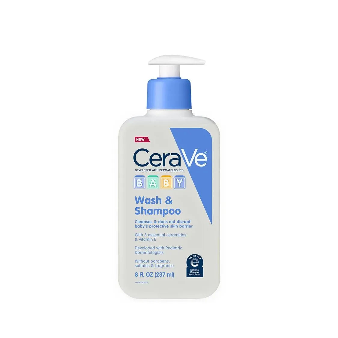 CERAVE BABY WASH & SHAMPOO 8OZ