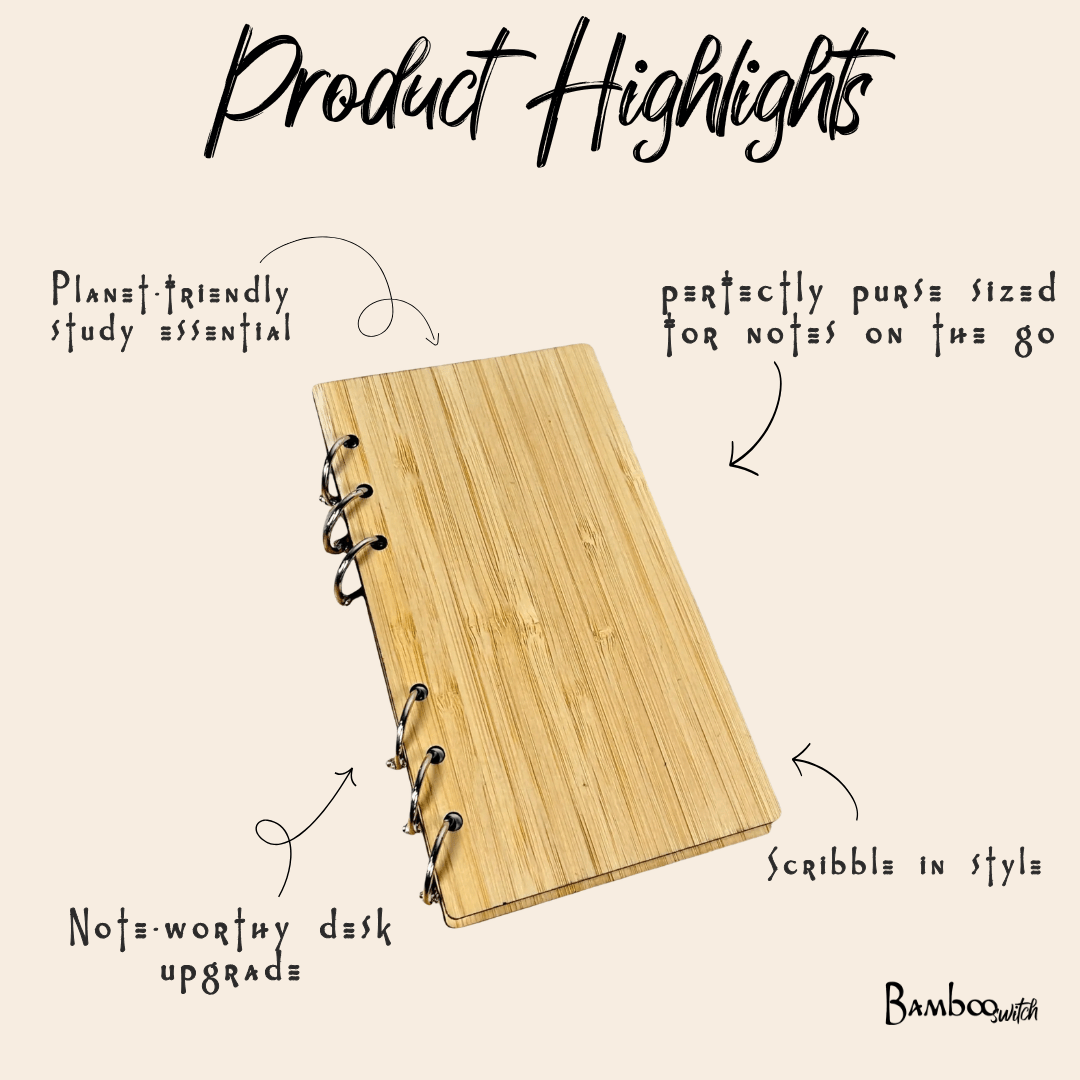 Bamboo Ringed Notebook