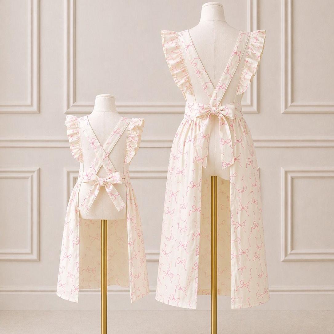 Coquette Pink Bow Little Hostess Apron