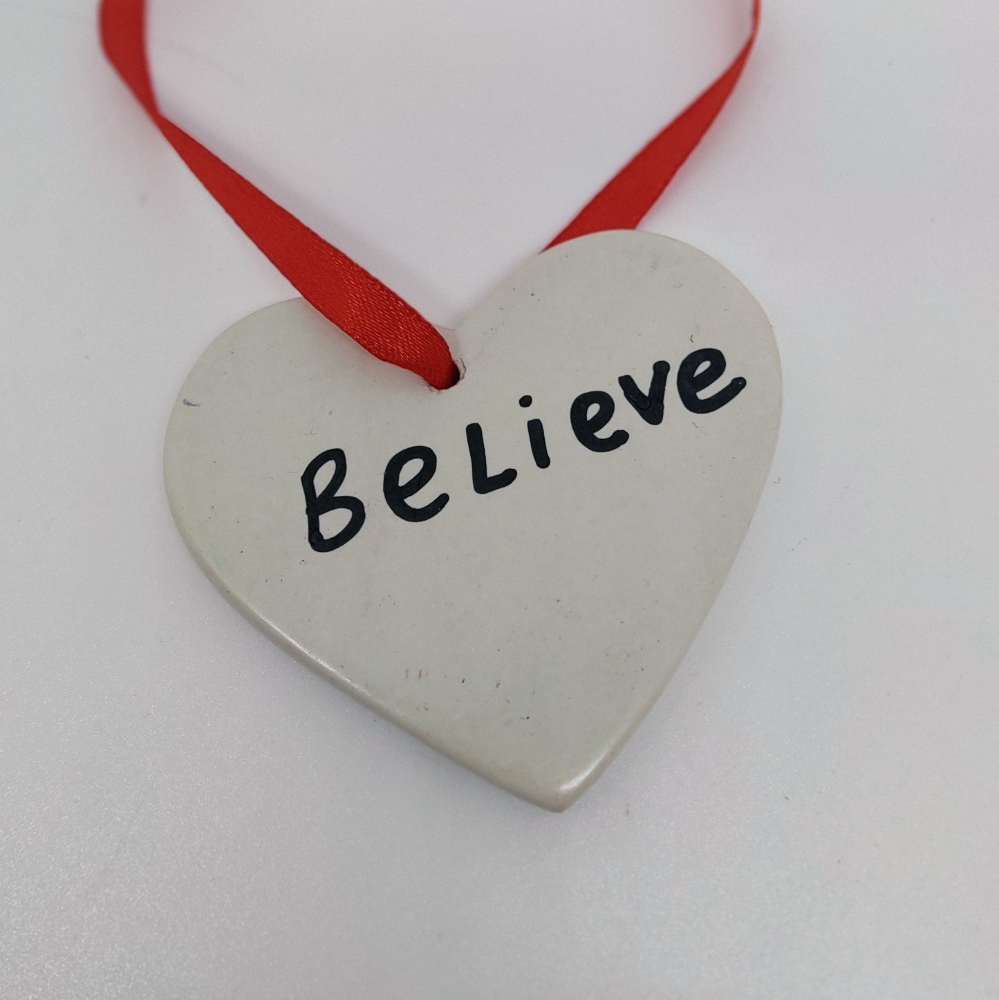 Heart Word Ornament Soapstone
