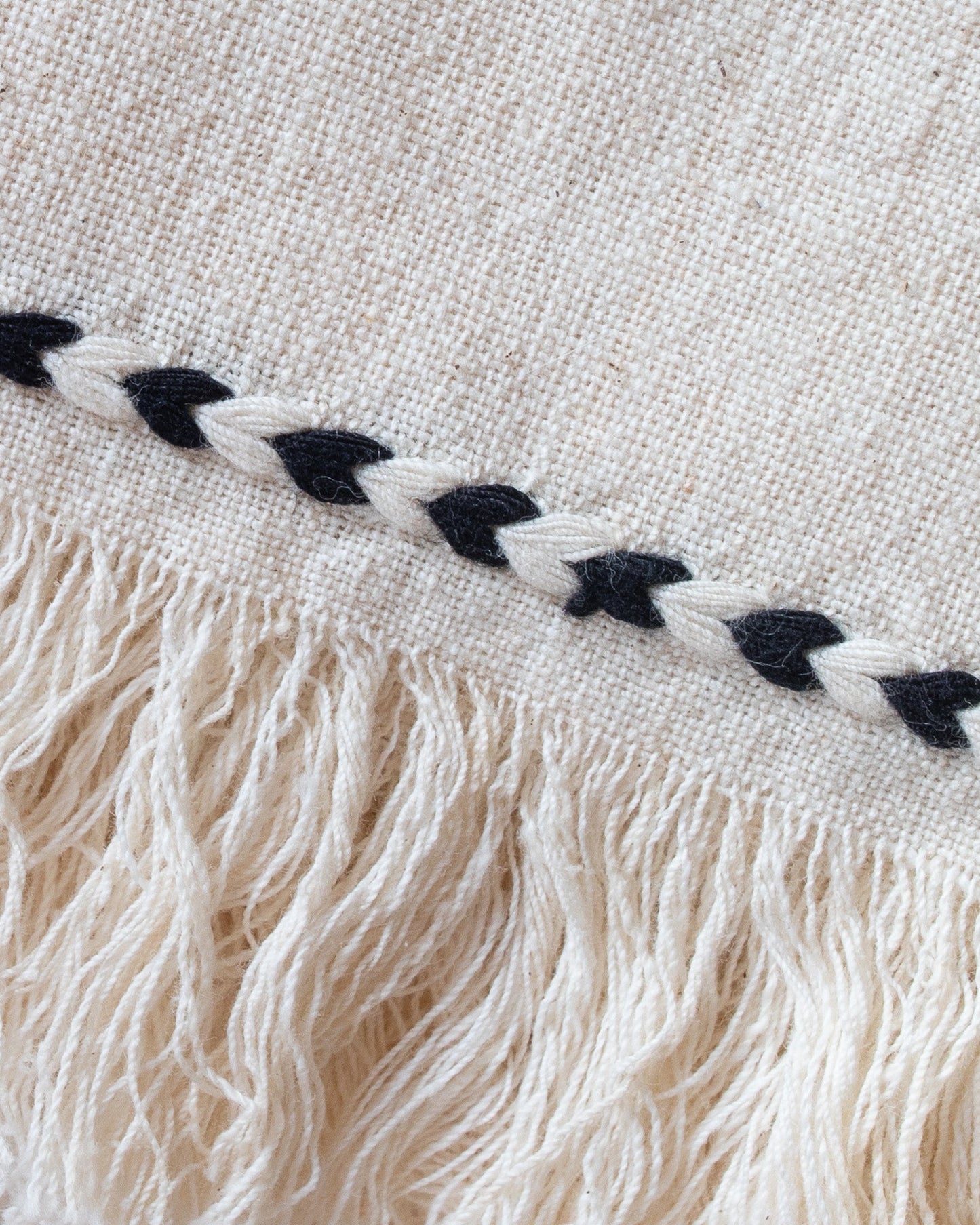 Black Braid Detail Napkin | Set of 2