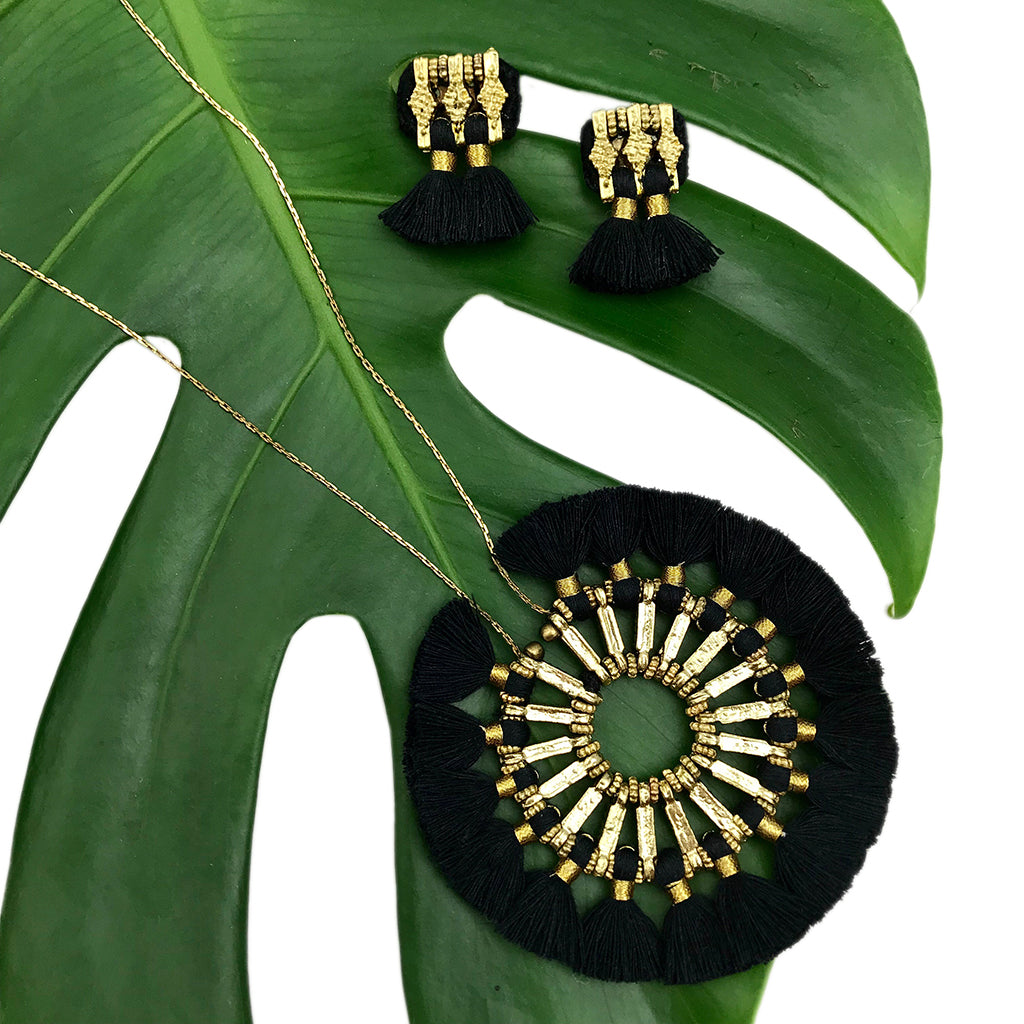 Tassel Halo Necklace