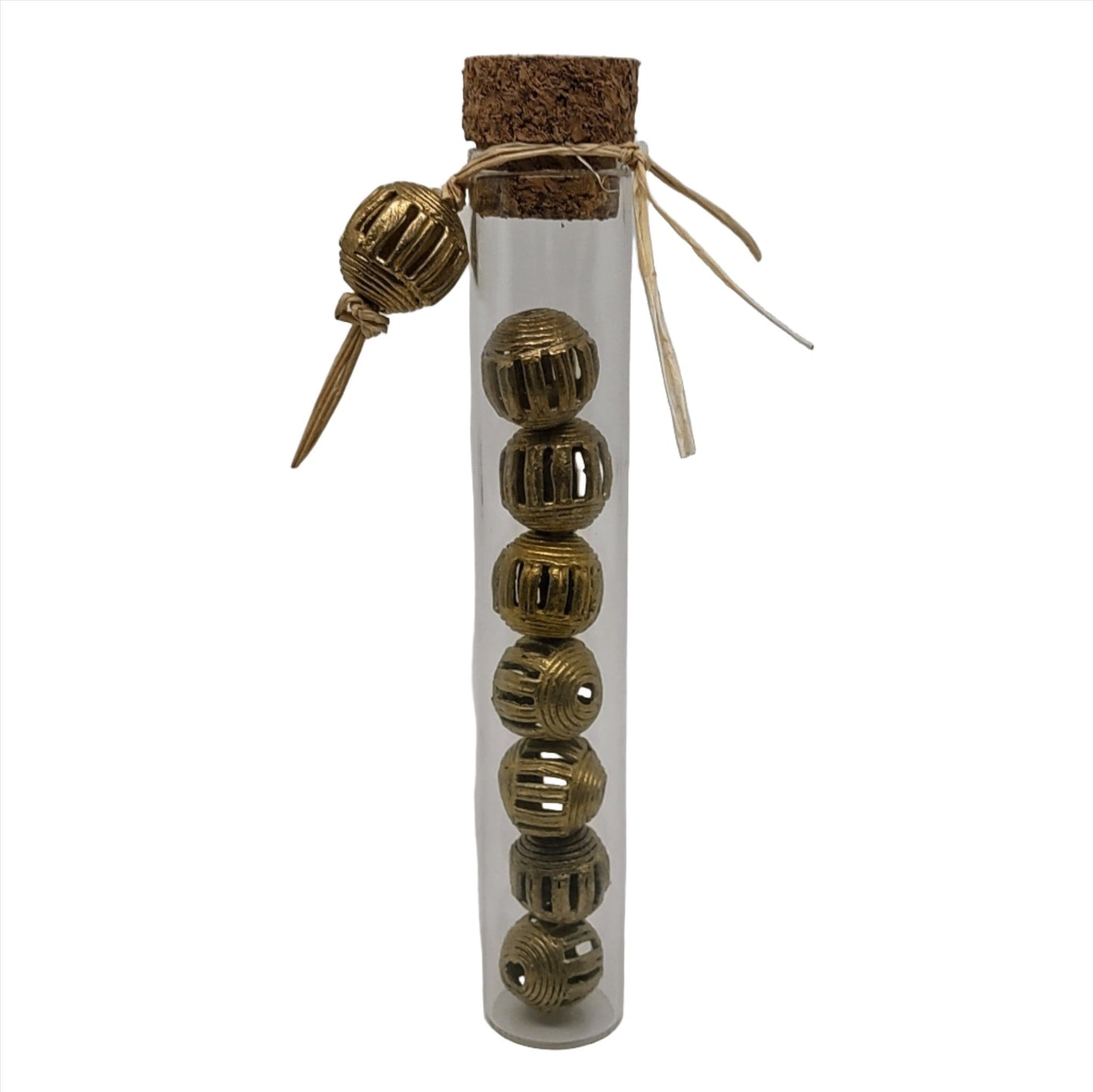 Large Brass Bead Tube