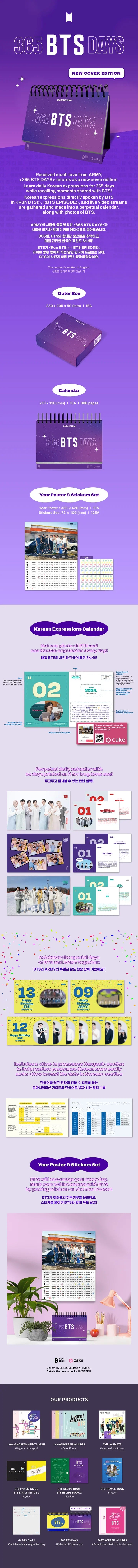 BTS - 365 BTS Days New Cover Edition
