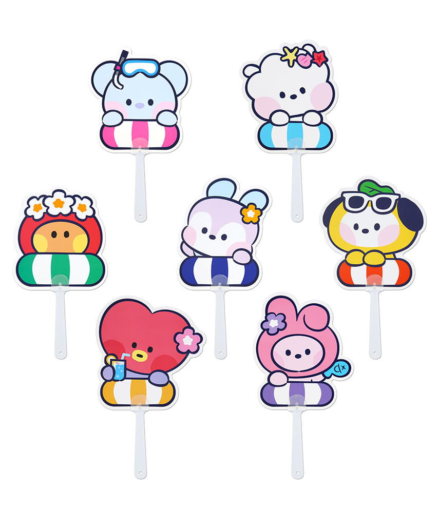 BT21 Minini Hand Fan Summer Sky