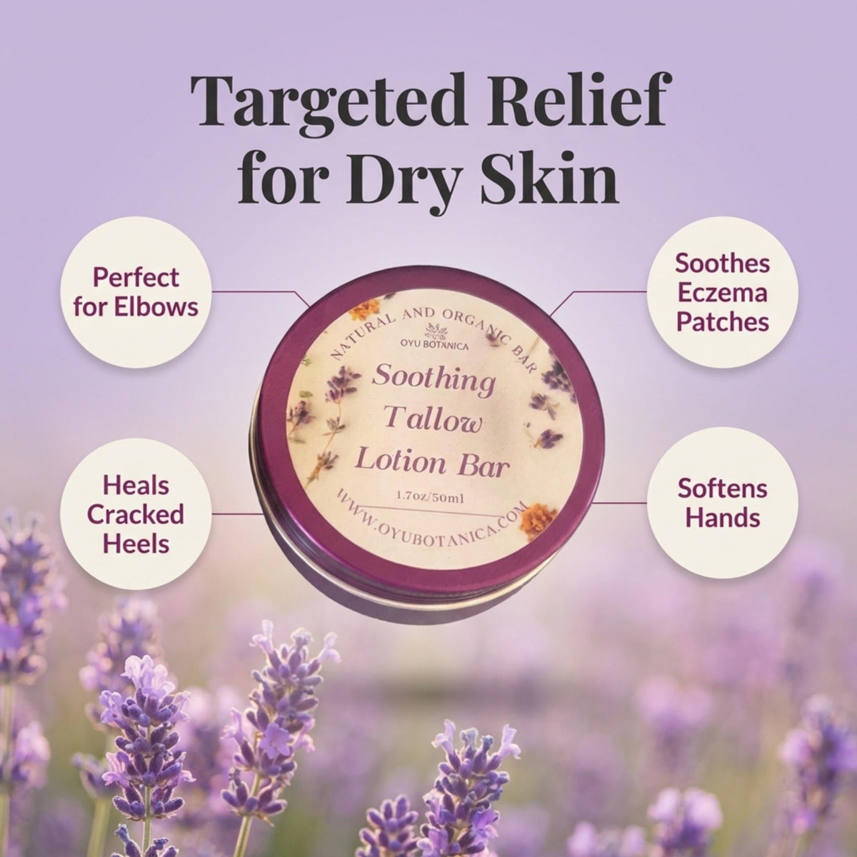 Tallow Lotion Bar (Unscented)