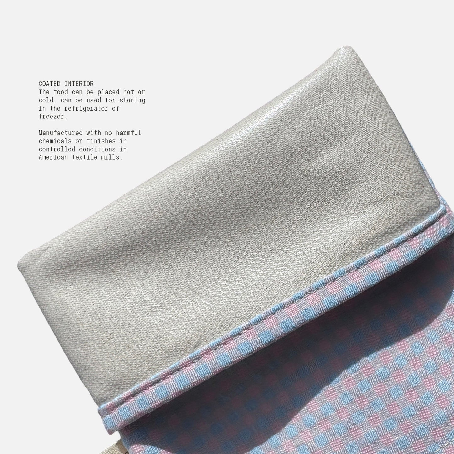 Double Layer Gingham Food Bag Set