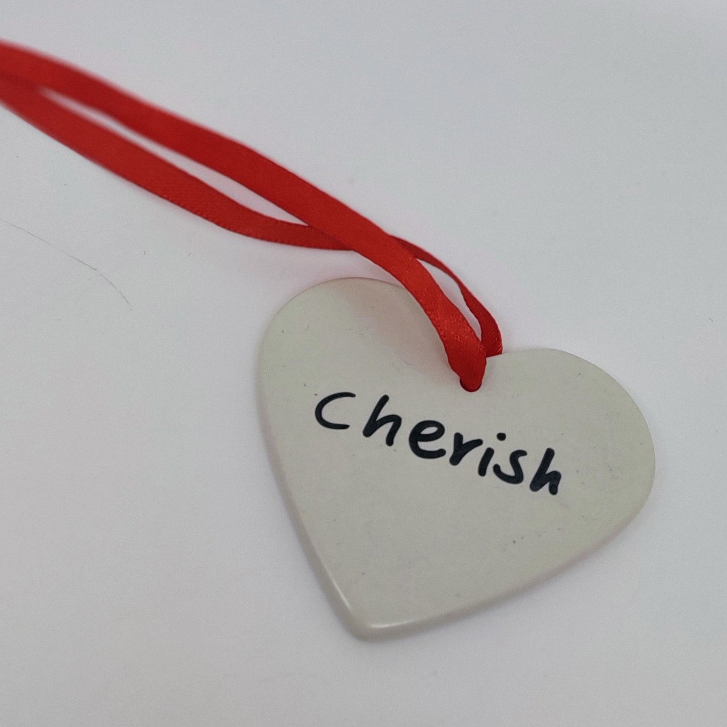 Heart Word Ornament Soapstone
