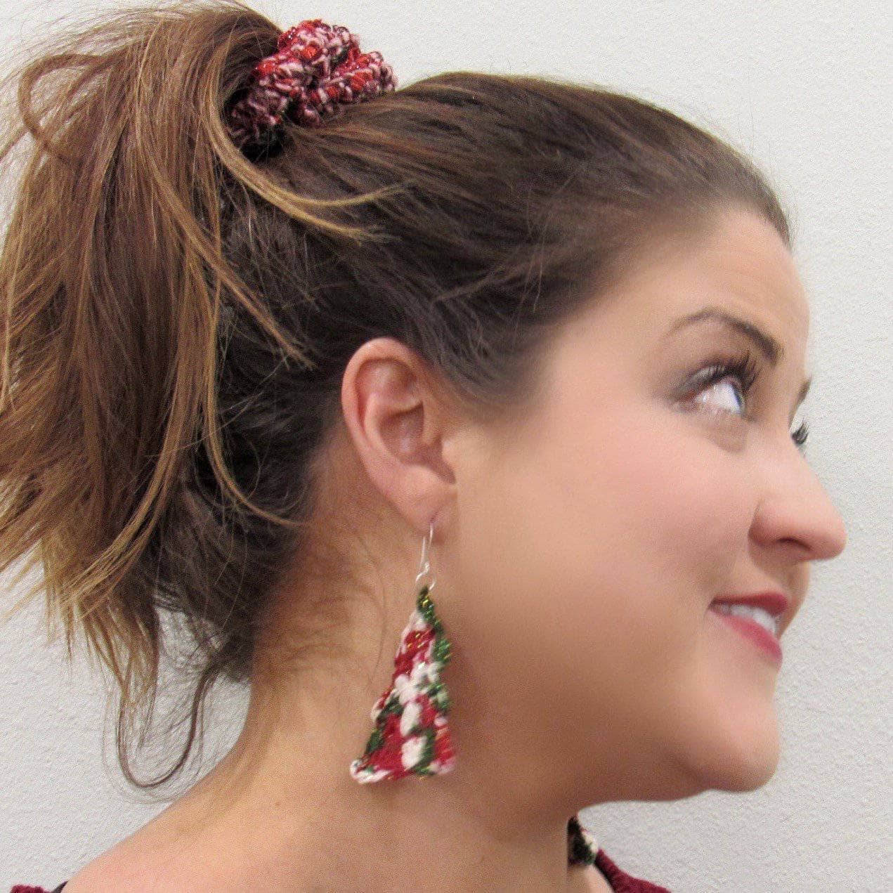 Christmas Tree Earrings Crochet Pattern