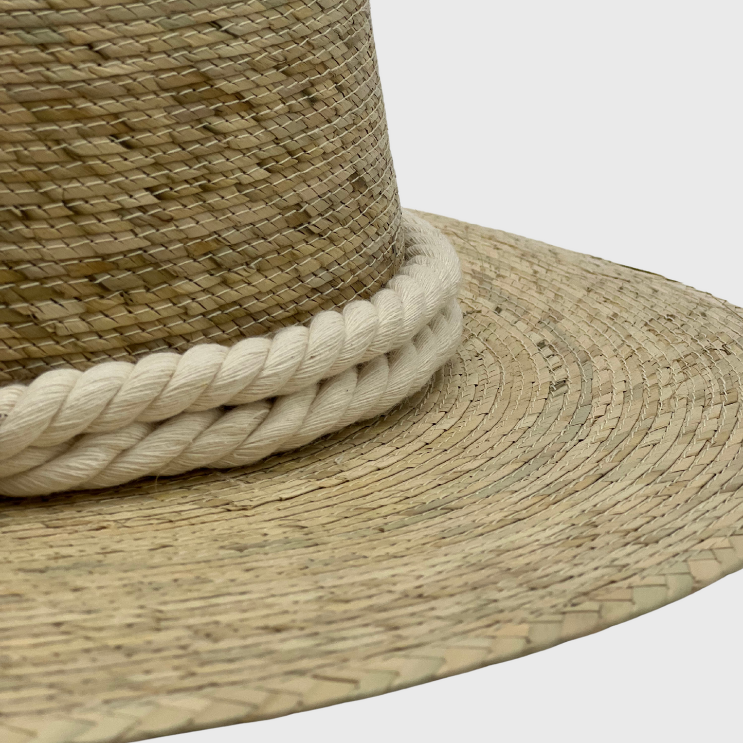 Naples Palm Hat - Leaves Macrame Band