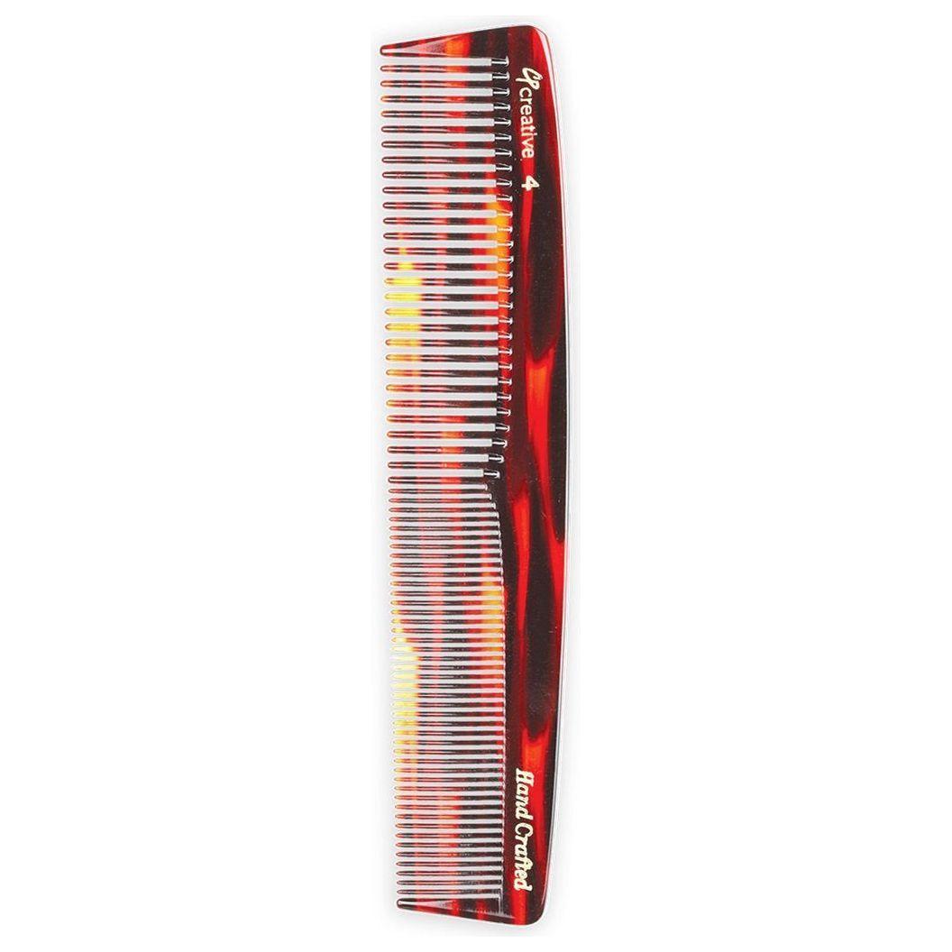 C4 Tortoise Comb with Medium and Fine Teeth (7.25 in)