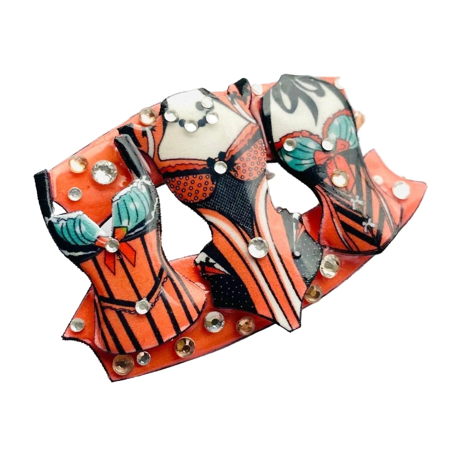 Corset Brooch by Rosie Rose Parker