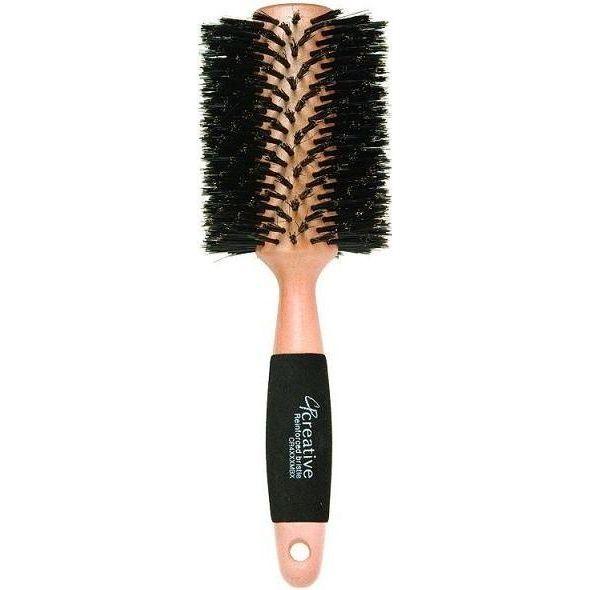 Eco-Reinforced Boar Bristle Round Hair Brush for Thick Hair-CRMBX