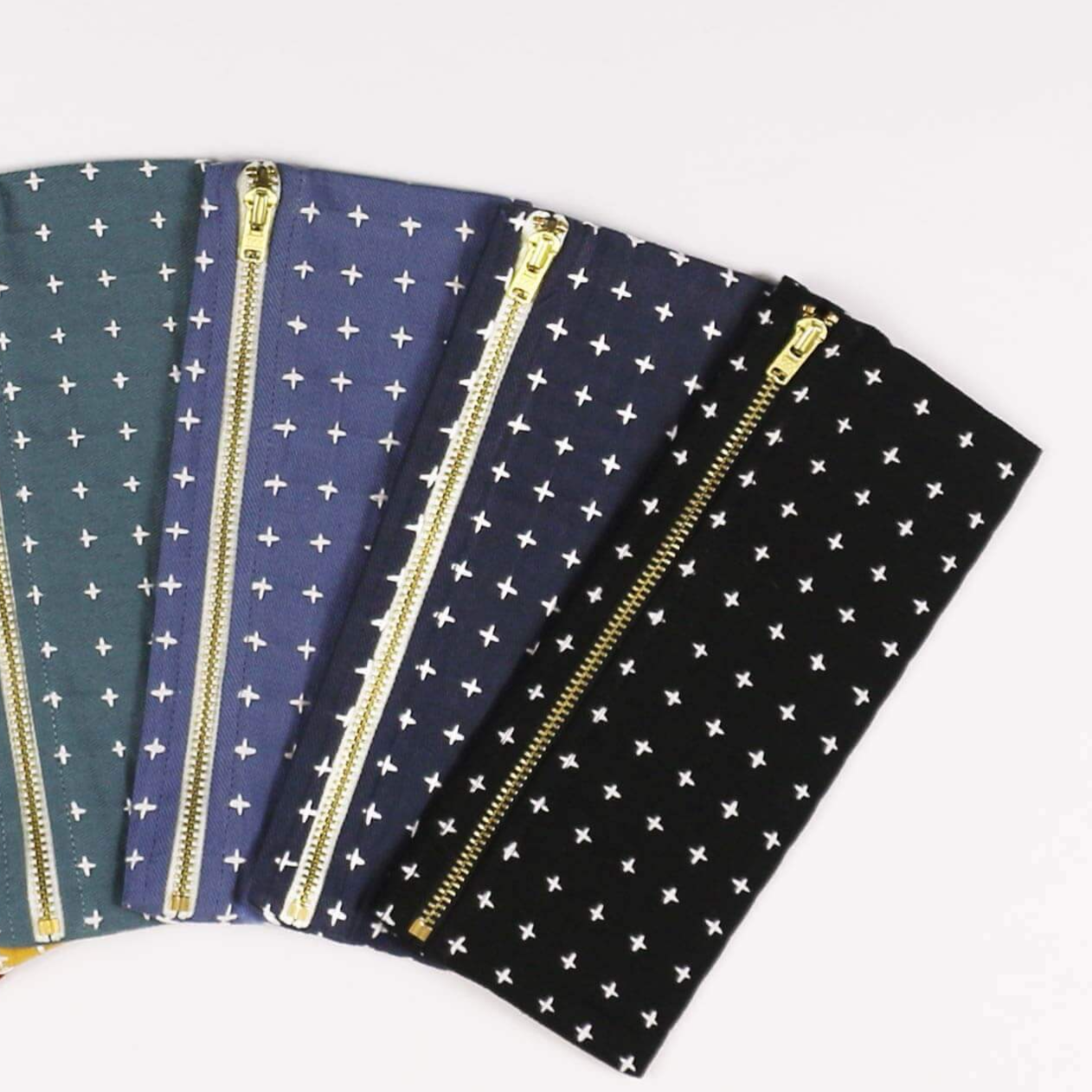 Pencil Case | Navy Cross-Stitch