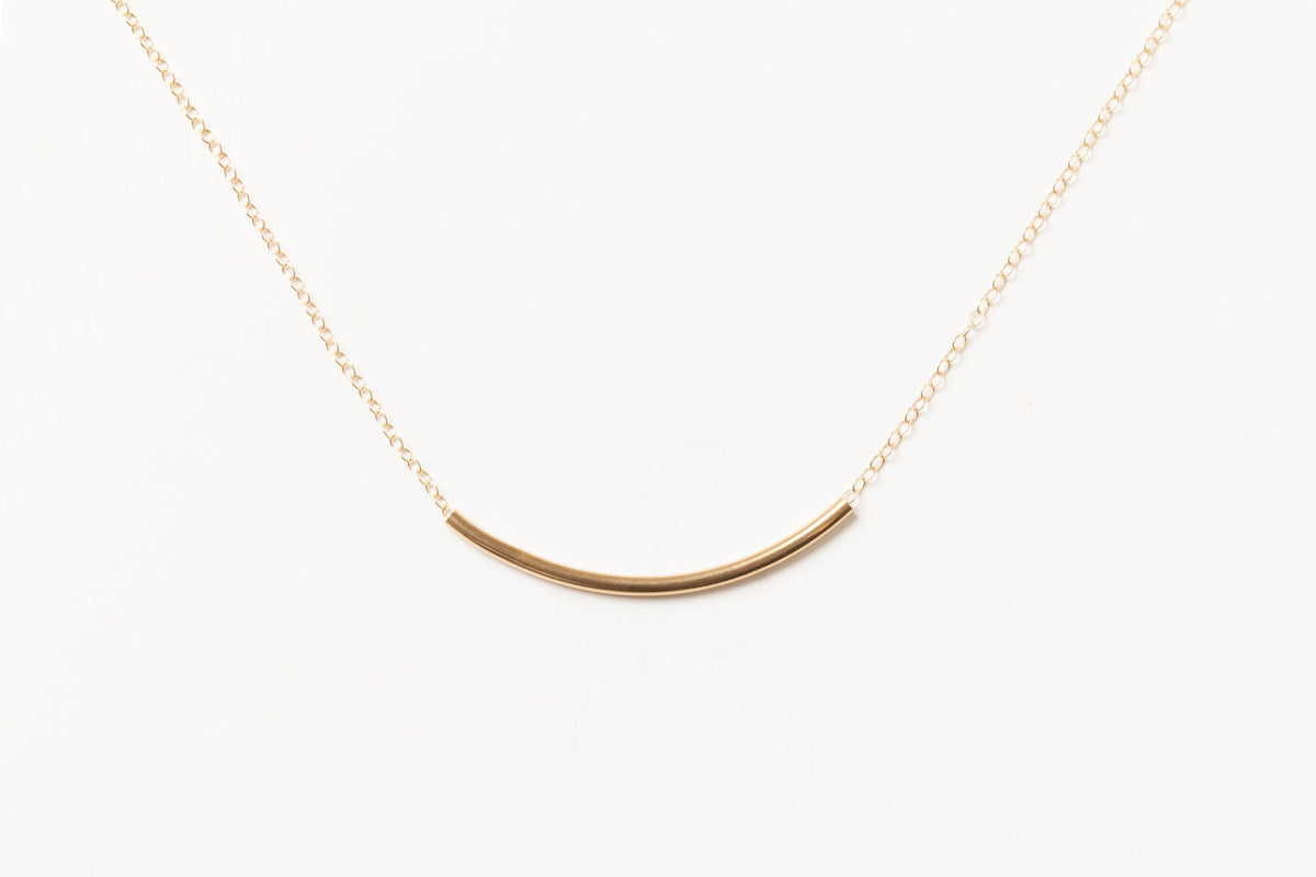 Sunset Bar Necklace | Gold Fill