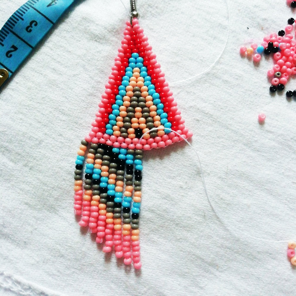 Bubble Gum Embera Earrings